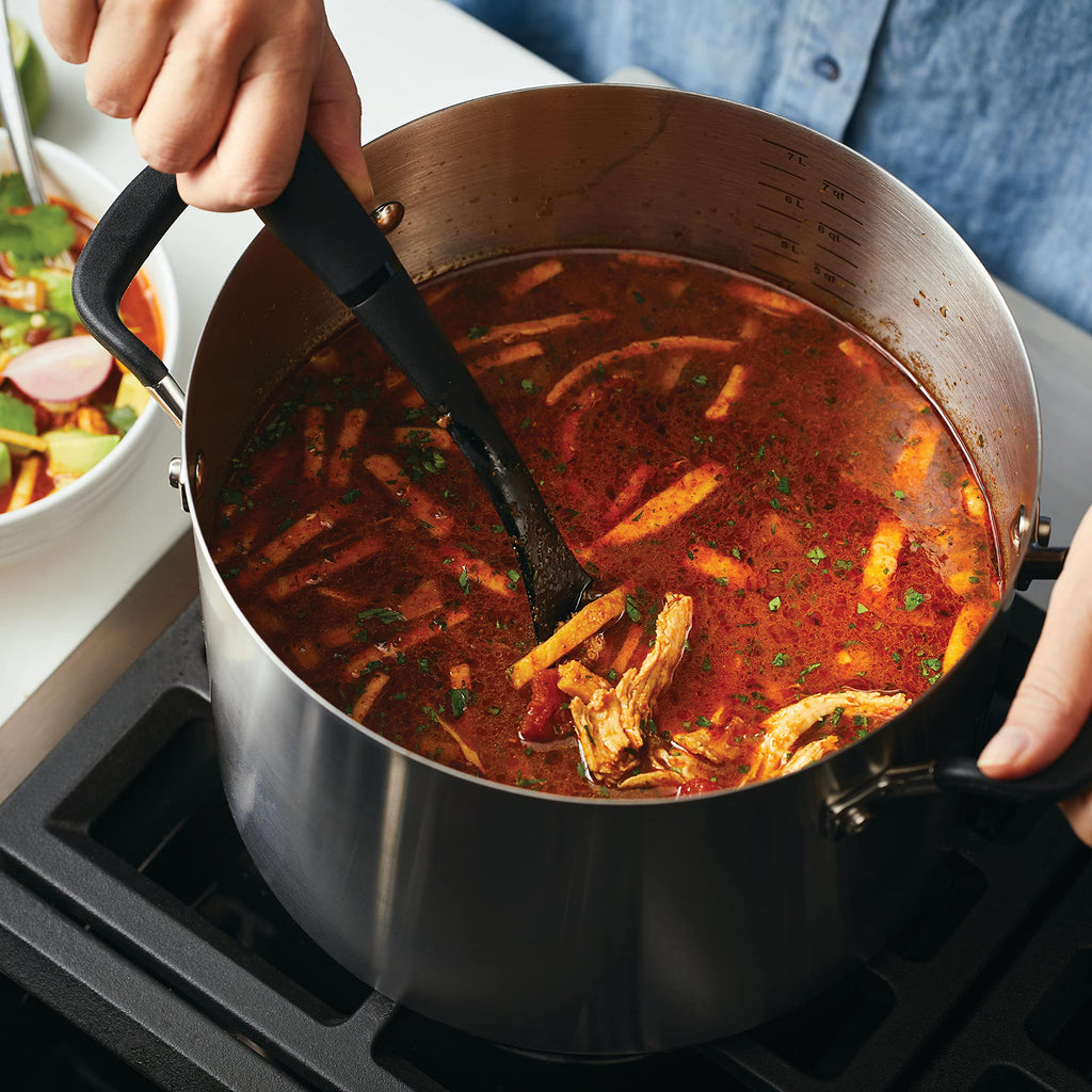 KitchenAid Induction Stock Pot with Lid, 8-Quart, Stainless Steel Stew Pot