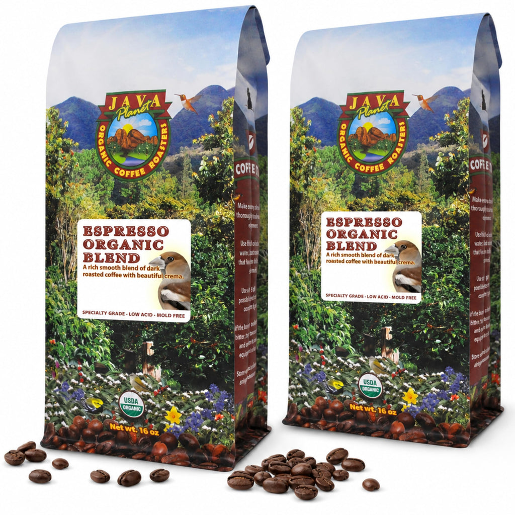Java Planet Low Acid Organic Papua New Guinea Whole Bean Coffee 16oz