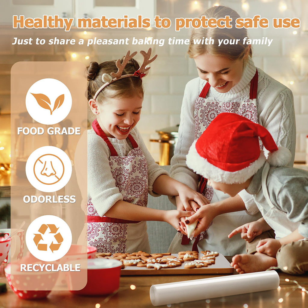 MMmat Silicone Baking Mat Roll, Non-Stick Heat Resistant Food Grade Baking Mats, Non-Slip Reusable Air Fryer Linner, Freeze Dryer Mat, Counter Mat, Oven Liner, Refrigerator Liners - 16IN x 10FT
