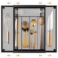 Sedegn Mesh Silverware Tray for Drawers: 5‑Compartment Utensil Organizer