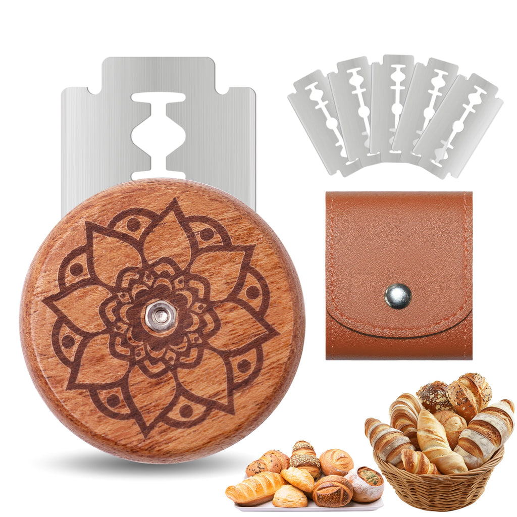 Epritliber UFO Bread Lame Sourdough Scoring Tool Bread Scorer,Circle-red