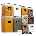 Vtopmart 10 PCS Flour and Sugar Storage Container Sets for Advanced Baker