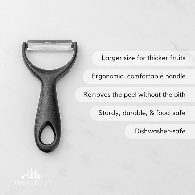 A Bar Above Citrus Peeler, Stainless Steel Fruit Peeler, Silver Finish