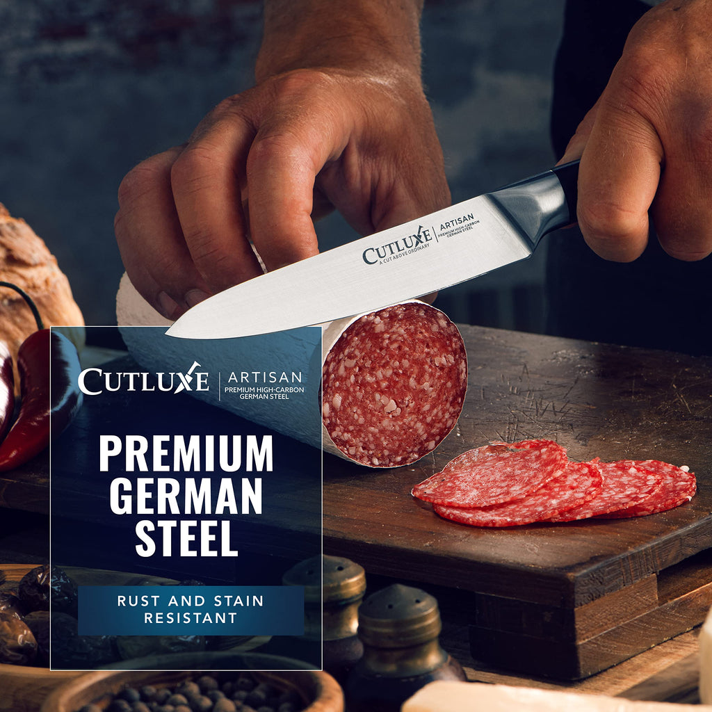 Cutluxe Chef Knife Set, 3-Piece Kitchen Knives – Razor Sharp German Steel