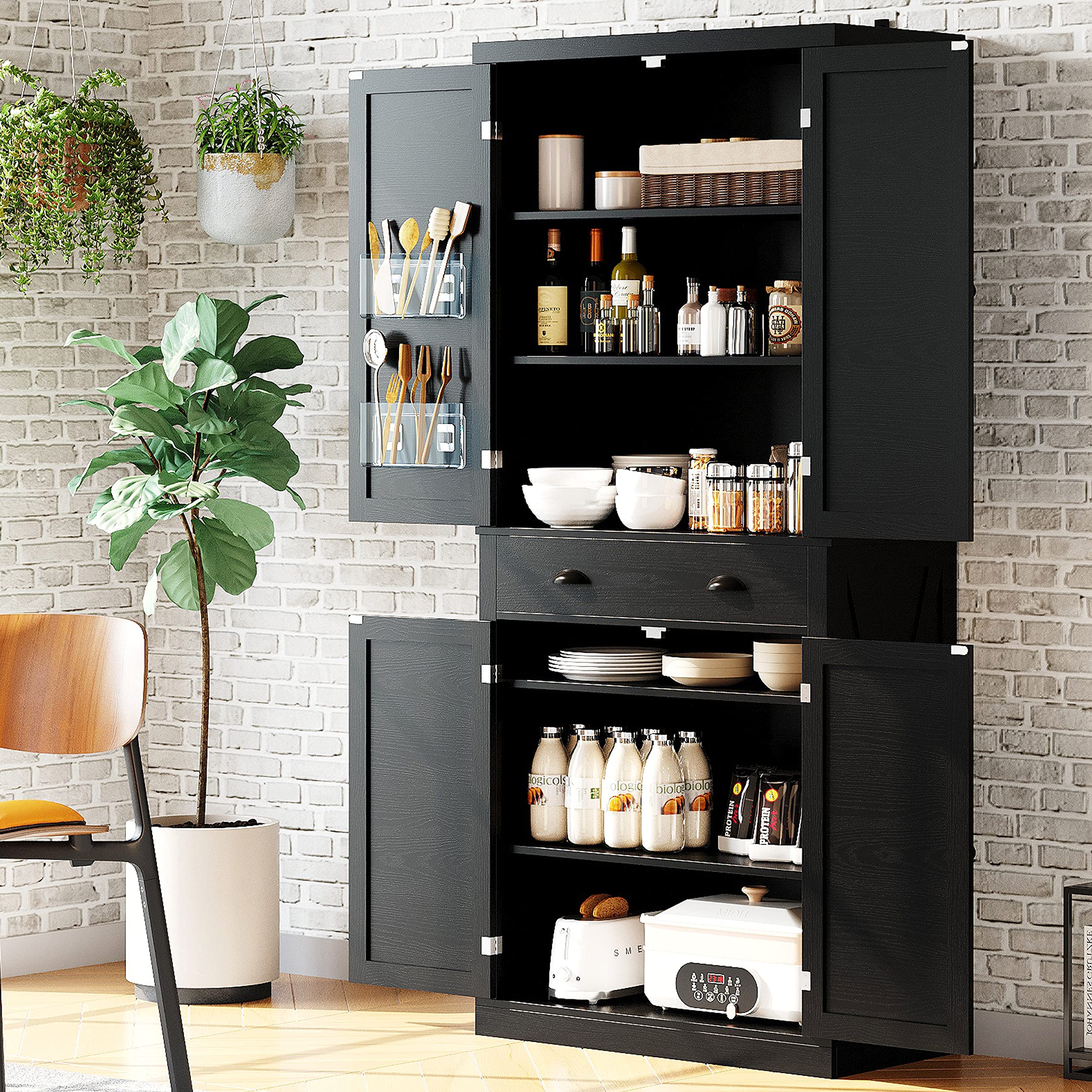 IRONCK Storage Cabinet with Drawers and Doors for Living Room and Entryway