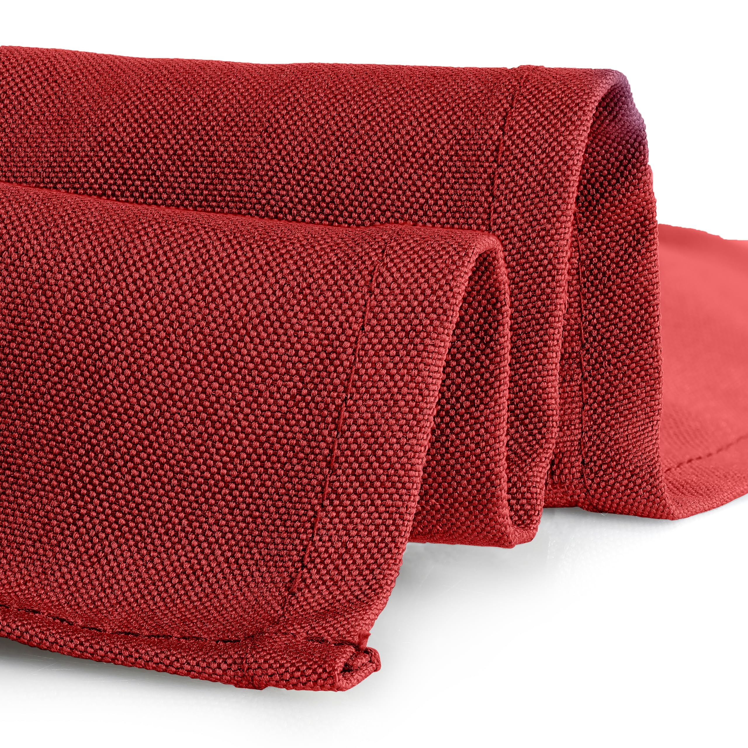 Gee Di Moda Rectangle Tablecloth - 90 x 156 Inch Red Table Cloth for 8 Foot Tables with Floor-Length Drop - Heavy Duty Washable Fabric for Holiday Party, Dinner, Weddings & Baby Shower
