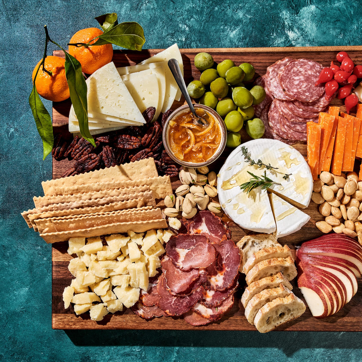 HexClad Rectangle Large Walnut Solid Wood Cutting Board 20 x 13.75 Inches